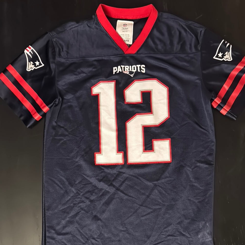 NFL Patriots Kids Brady Jersey - Navy and Red